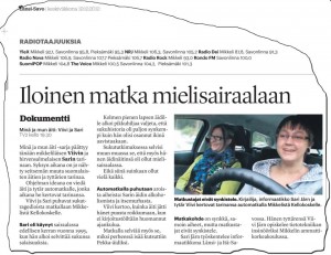Pääsimme mukaan Ylen Minä ja mun äiti -ohjelmaan.